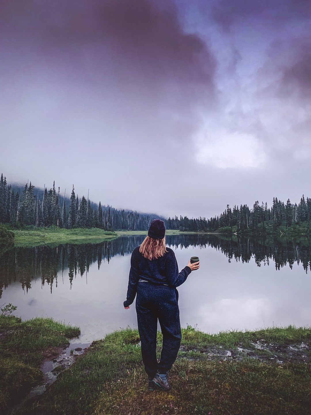 In a single day Tenting at Battle Lake